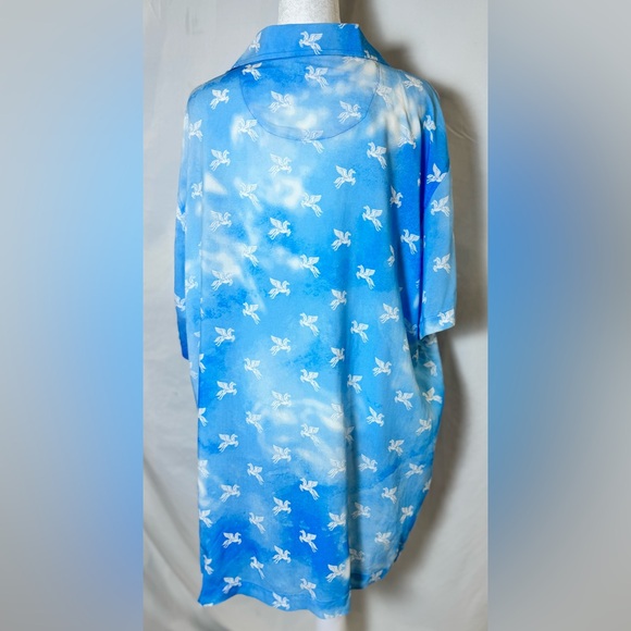 NWT Disney Parks Hercules Pegasus button down short sleeve shirt size large - Picture 7 of 11